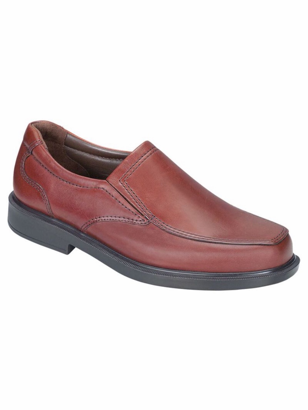 SAS Diplomat Tripad Brown Leather‎ Slip On Loafers